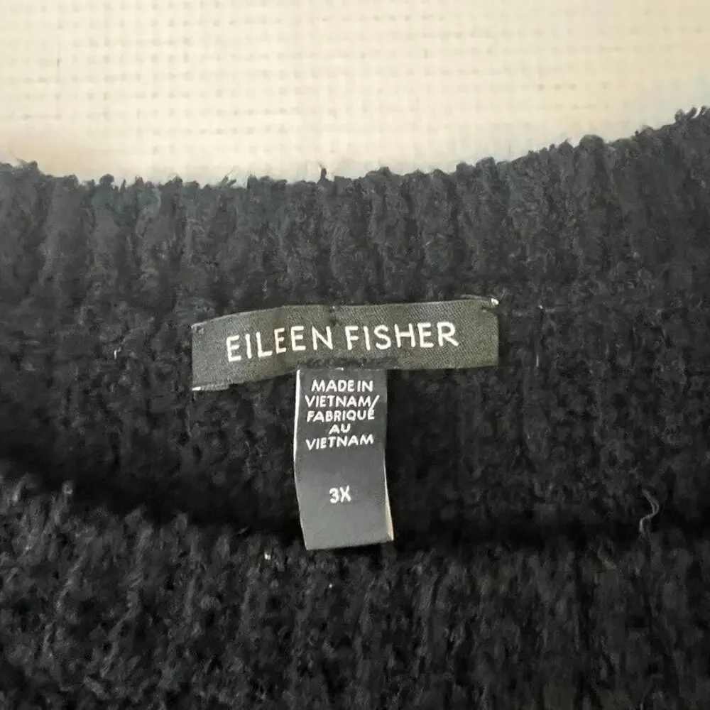 EILEEN FISHER Organic Cotton Blend Fluff Sleeveless Sweater Vest‎ Women Size 3X